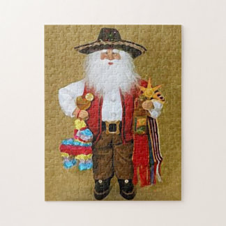 Hispanic Mexican Southwestern Texan Santa Claus Jigsaw Puzzle