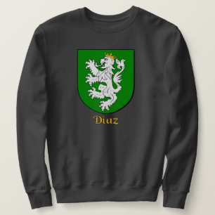 Hispanic Surname Diaz Family Shield Sweatshirt