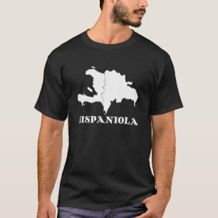 Hispaniola Dominican Republic Haiti Map Caribbean T-Shirt