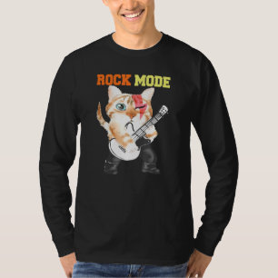 Hiss Cats Kittens Rock Rockin Mode Pun T-Shirt