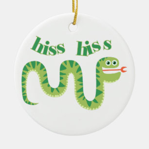 Hiss Hiss Snake Ceramic Tree Decoration
