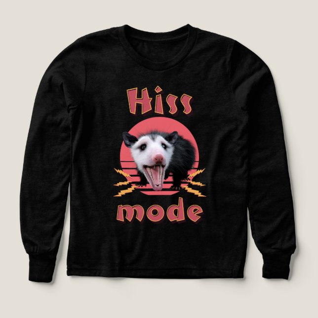 Hiss Mode Funny Opossum Chaotic Animal (Design Front)