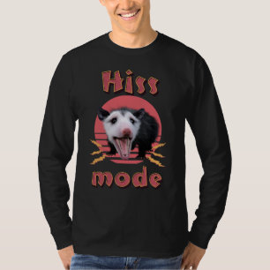 Hiss Mode Funny Opossum Chaotic Animal T-Shirt
