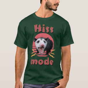 Hiss Mode Funny Opossum Chaotic Animal T-Shirt