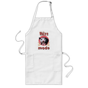 Hiss Mode Funny Opossum Hissing Long Apron