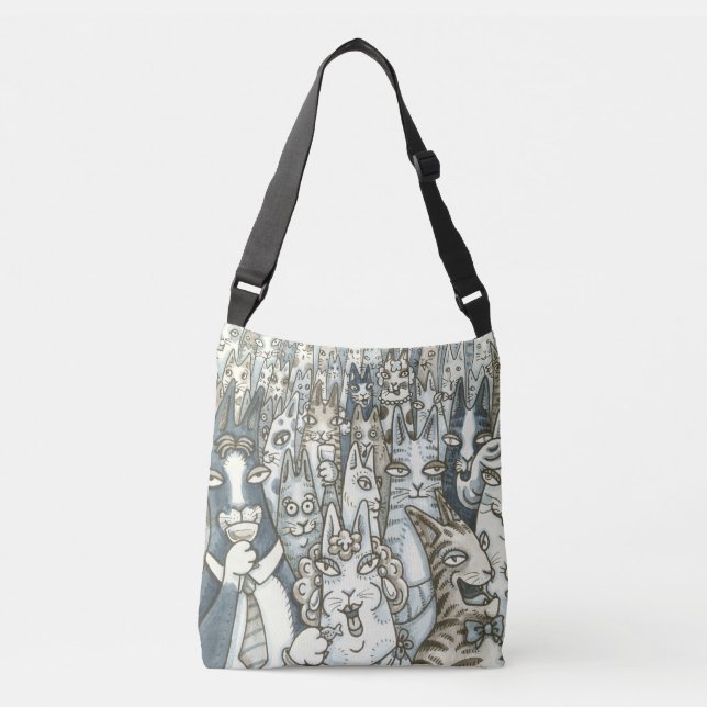 Hiss N' Fitz CAT PARTY CROSS BODY BAG (Front)