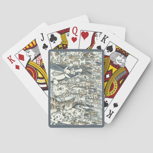Hiss N' Fitz CAT PARTY PLAYING CARDS (Back)