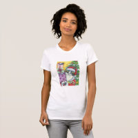Hiss N' Fitz CAT SANTA CHRISTMAS JERSEY T SHIRT