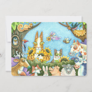 HISS N' FITZ CATS AND MENAGERIE OF FRIENDS CARD