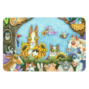 HISS N' FITZ CATS AND MENAGERIE OF FRIENDS, FUNNY MAGNET