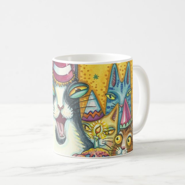 Hiss N' Fitz Cats BIRTHDAY MUG *Customise (Front Right)