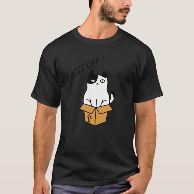 Hiss Off Cat! T-Shirt (Front)