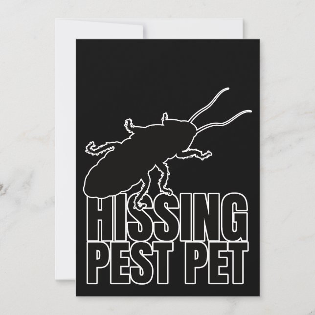 Hissing Cockroaches Cockroach Roach Hisser Invitation (Front)