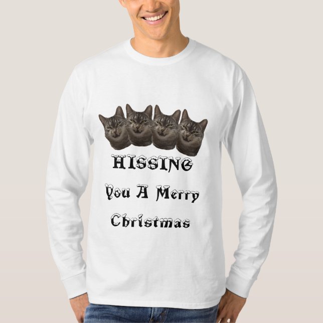 Hissing you a Merry Christmas Sweatshirt T-Shirt (Front)