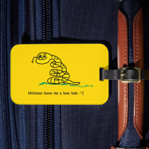Hisssss Leave Me Alone Lads Gadsden Parody Luggage Tag