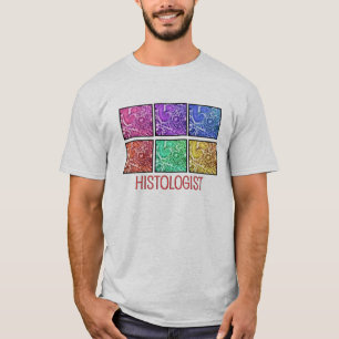 Histologist Gifts Microscope Design T-Shirt