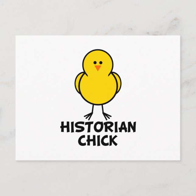 Historian Chick Postcard (Front)