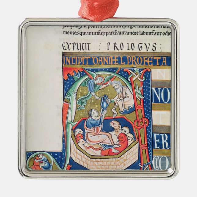 Historiated initial 'A' Depicting Daniel Metal Tree Decoration (Front)