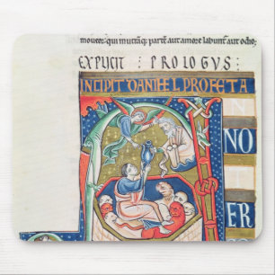Historiated initial 'A' Depicting Daniel Mouse Pad