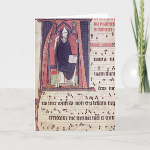 Historiated initial 'A' Note Card