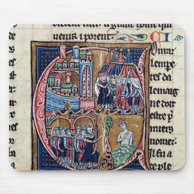 Historiated initial 'C' depicting Conrad III Mouse Pad (Front)
