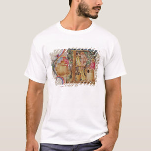 Historiated initial 'E' depicting grape picking T-Shirt