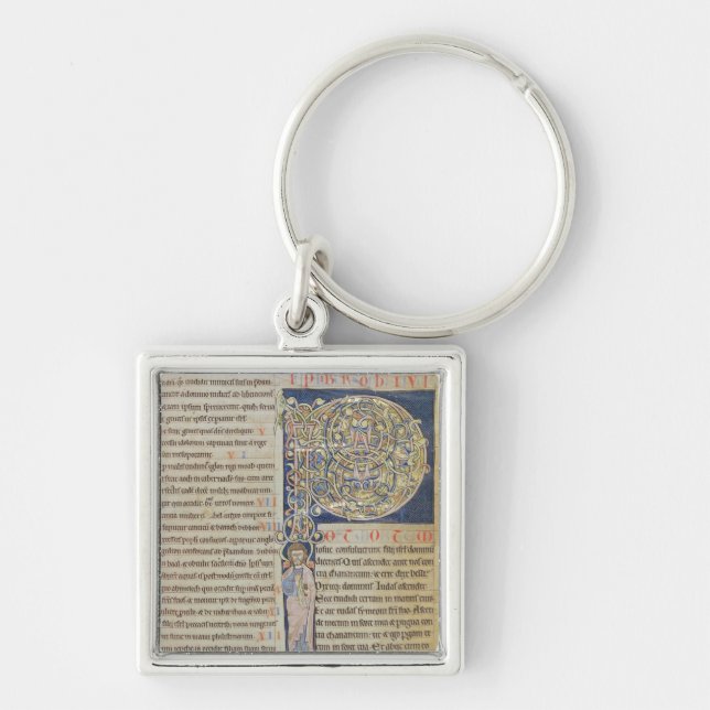 Historiated initial 'P' Key Ring (Front)