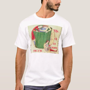Historiated initial 'Q' depicting drapers T-Shirt