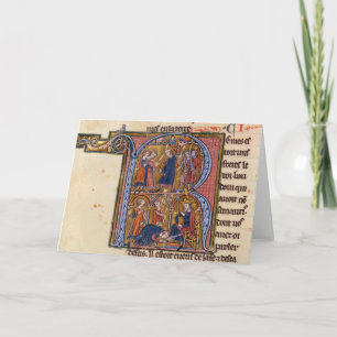 Historiated initial 'R' depicting the Sultan Note Card