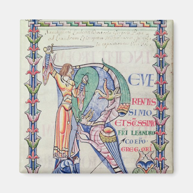 Historiated initial 'R' Magnet (Front)