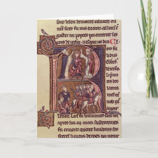 Historiated initial 'R' Note Card (Front)