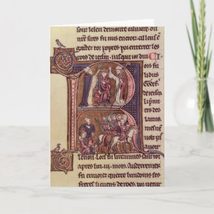 Historiated initial 'R' Note Card