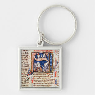 Historiated initial 'S' depicting Pope Gregory Key Ring