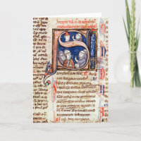 Historiated initial 'S' depicting Pope Gregory