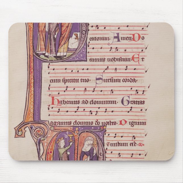 Historiated initials 'P' Mouse Pad (Front)