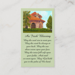 Historic 1904 World Fair Pavilion Irish Blessing  Business Card