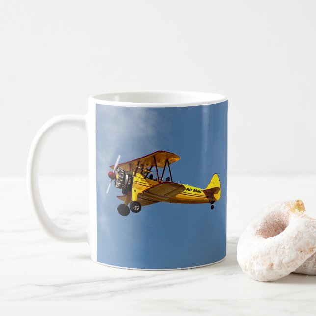 Historic Air Mail Service Centennial Coffee Mug (With Donut)