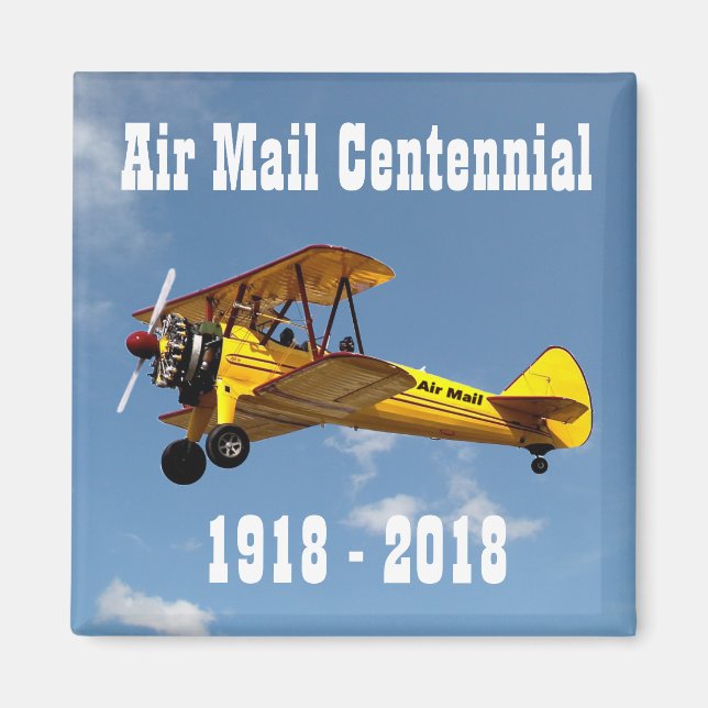 Historic Air Mail Service Centennial Magnet (Front)