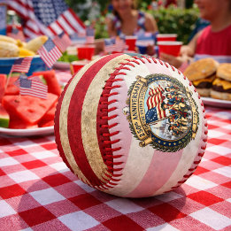 Historic American Anniversary Design  Baseball