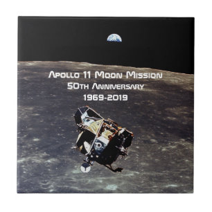 Historic Apollo 11 Moon Mission 50th Anniversary Tile