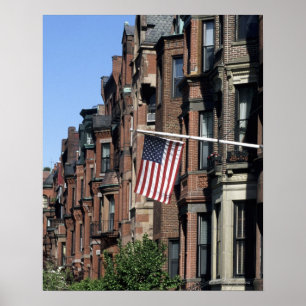 Historic back Bay Area, Boston, Massachusetts Poster