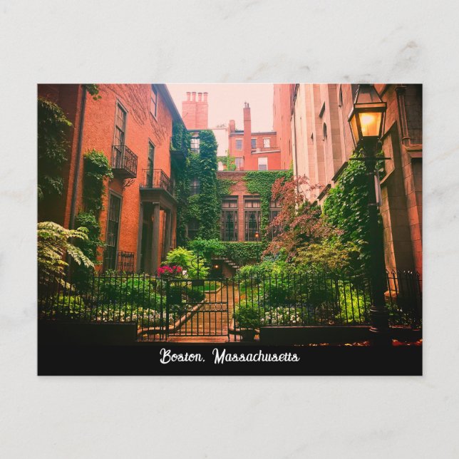 Historic Beacon Hill, Boston, Massachusetts Postcard (Front)