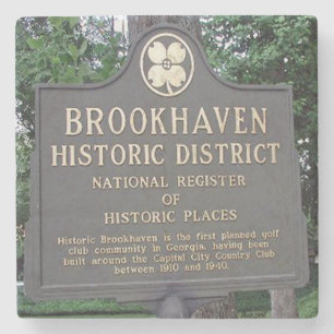 Historic Brookhaven, Atlanta Marble Coasters
