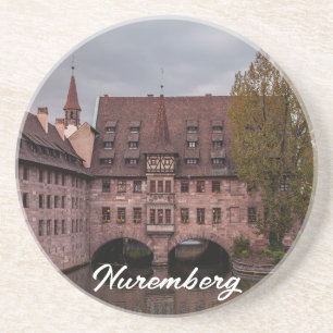 Historic building at sunset in Nuremberg, Germany Coaster