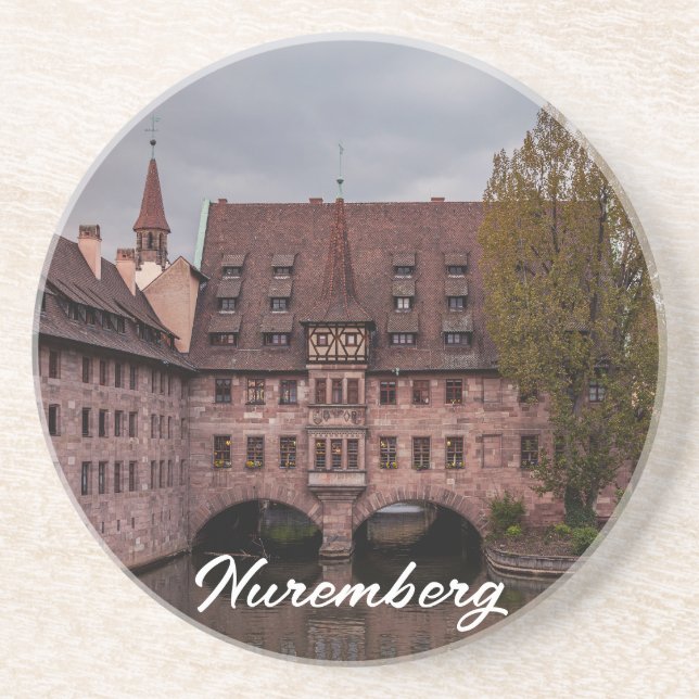 Historic building at sunset in Nuremberg, Germany Coaster (Front)