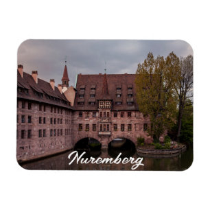 Historic building at sunset in Nuremberg, Germany Magnet