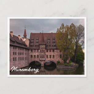 Historic building at sunset in Nuremberg, Germany Postcard