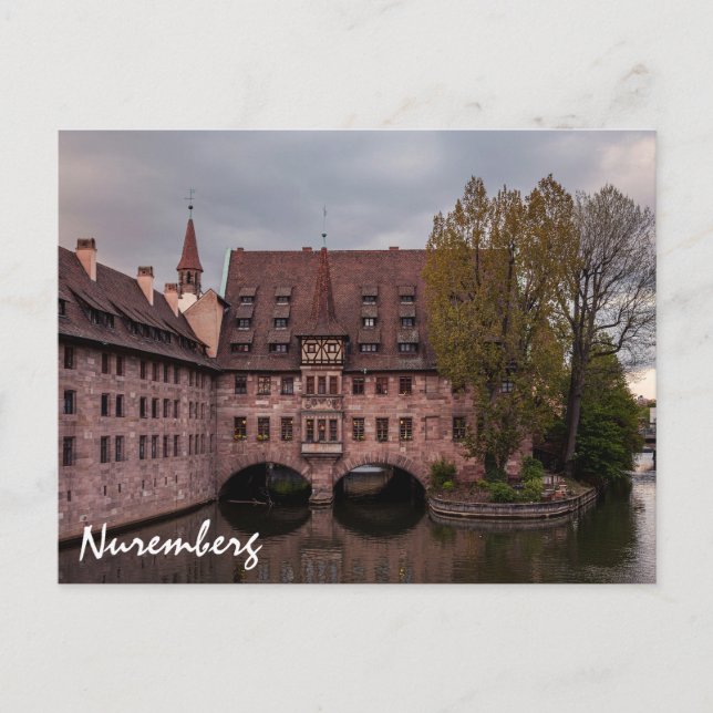 Historic building at sunset in Nuremberg, Germany Postcard (Front)