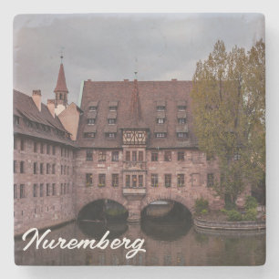 Historic building at sunset in Nuremberg, Germany Stone Coaster