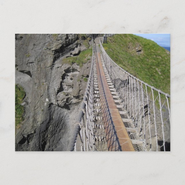 Historic Carrick-a-rede rope bridge, Northern Postcard (Front)